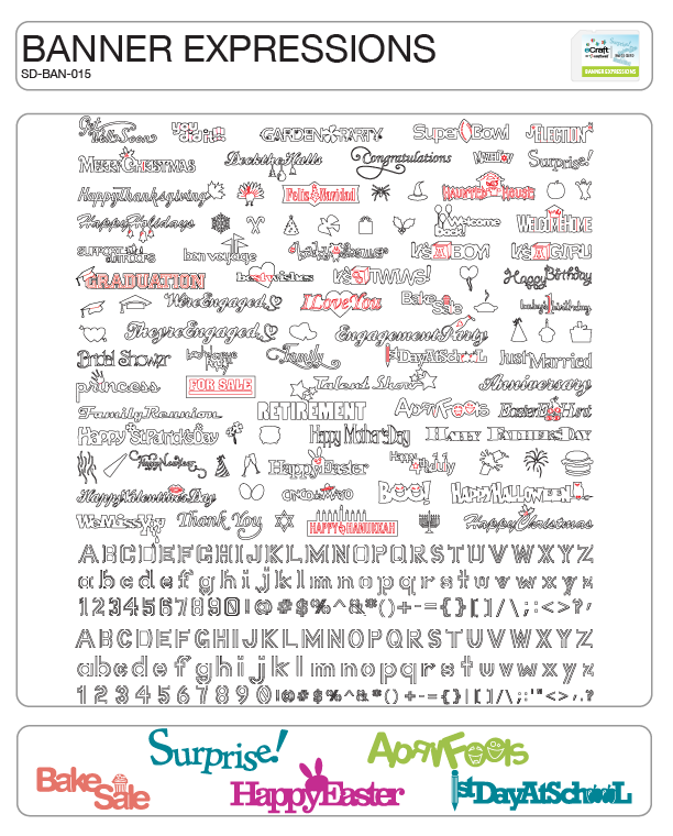 eCraft SD Image Cards Banner Expressions eCraft SD Image Cards Banner Expressions